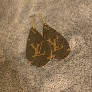 100% Authentic Louis Vuitton Handcut Earrings